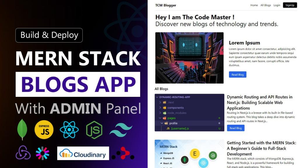 MERN Stack Blogs Application with Admin Panel (JWT + Multer)